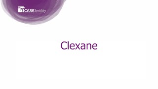 CARE Fertility  Clexane Injection Teach  Diana Baranowski [upl. by Monafo]