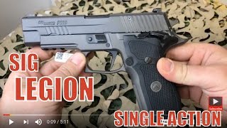 Sig P226 Legion 9mm Flat Trigger Gray Semi Auto Pistol  Love the Single Action [upl. by Tertius273]