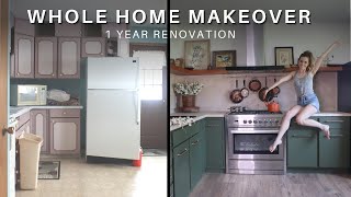 Whole Home Makeover  1 Year Transformation House Remodel [upl. by Ilojne]