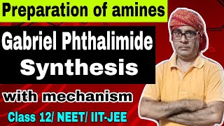 Gabriel Phthalimide synthesis with mechanism 06  Preparation of amines  Class 12 NEET IITJEE [upl. by Beard]