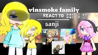 vinsmoke family react to sanji🚬 23  englishrussian • onepiece [upl. by Ydisac]