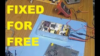 Repair 24v 200W 3d printer power supply for FREE with scrap [upl. by Reinhardt]