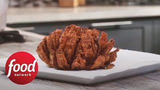 AlmostFamous Bloomin Onion  Food Network [upl. by Onitsirc]