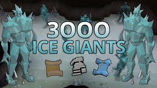 Loot From 3000 Ice Giants Wildy Slayer Cave [upl. by Delinda]