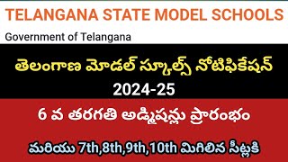 TS Model Schools Notification 202425 sampath information [upl. by Urbana]