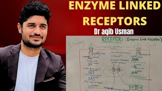 TRANSMEMBRANE ENZYME LINKED RECEPTORS  RECEPTOR TYROSINE KINASE amp JAKSTAT SIGNALLING PATHWAY [upl. by Hawley983]