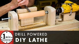 DIY Drill Powered Lathe [upl. by Curren34]