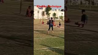 Kho Kho technique  Kho kho game  chaser drive [upl. by Enelhtak]