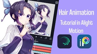 How to Animate A Character Hair in Alight Motion [upl. by Efthim]