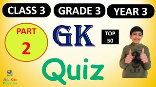 Gk for class 3 Grade 3 trivia questionsGeneral knowledge quiz for kids CBSE Class 3ICSE class 3 [upl. by Yenaffit809]