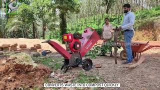 Wood Shredder chipper machine compact WOOD CHIPPER ವುಡ್ ಶ್ರೆಡರ್ ಯಂತ್ರ ಕಾಂಪ್ಯಾಕ್ಟ್  ವುಡ್ ಚಿಪ್ಪರ್ [upl. by Leile547]