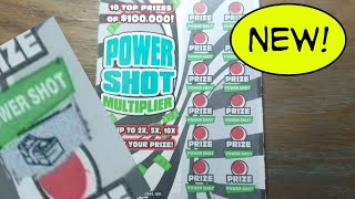 New 5 Power Shot Multiplier Lottery Scratch Tickets [upl. by Anen]