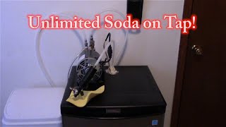 Unlimited Cold Carbonated Soda on Tap DIY Kegerator [upl. by Atiuqrehs]