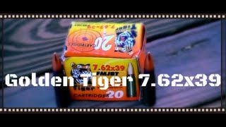 Golden Tiger 762x39 124gr FMJBT Ballistics Gel Test HD [upl. by Aleina]