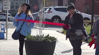 Students bring Christmas spirit to downtown WilkesBarre [upl. by Lovash813]