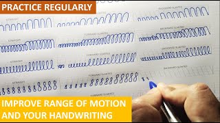 Exercises to improve your handwriting amp Range of motion  English handwriting practices  Beginners [upl. by Doti]