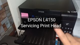 EPSON L4150  Cleaning Print Head [upl. by Euqnom]