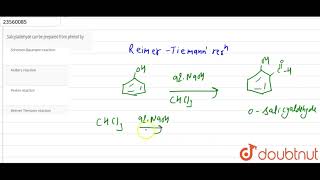 Salicylaldehyde can be prepared from phenol by [upl. by Nitsugua884]