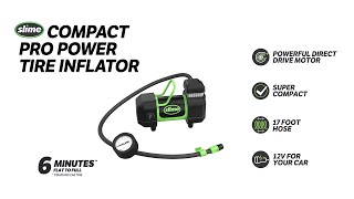 Slime Pro Power Compact Tire Inflator 40030 [upl. by Nonnaer]