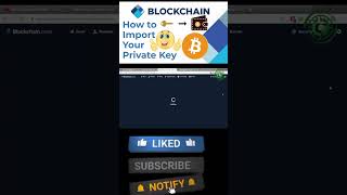 How to import Bitcoin private keys Into Blockchain viralvideo shortvideo viralshorts blockchain [upl. by Aneerol]