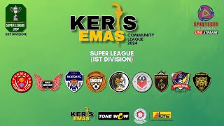 KERIS EMAS COMMUNITY LEAGUE  SUPER LEAGUE  1ST DIV  RR FC VS GINKROW FC [upl. by Bogart]