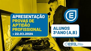 Apresentação das Provas de Aptidão Profissional PAP  20232024 [upl. by Notsirhc]