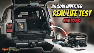 LC250 2400 watt inverter Real Life Test [upl. by Goeger]