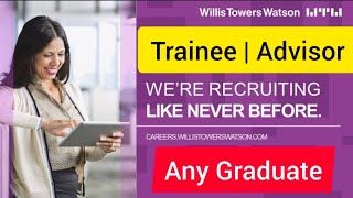 Willis Towers Watson Hiring Freshers  Jobs in Multinational Company  Jobs in MNC  MNC Jobs [upl. by Gilges]