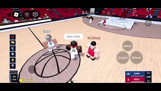 Me in basket ball in Roblox 👍 [upl. by Eenert271]