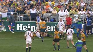 RWC 2003 Top Moments No5 Mike Tindall hit on George Gregan [upl. by Lenoil]