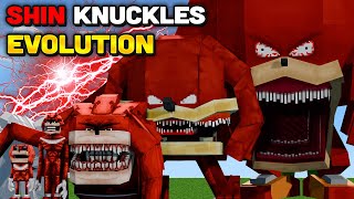 Minecraft But I Evolve SHIN KNUCKLES Final Form [upl. by Sherr]