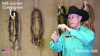 Bit 349 Junior Cowhorse Smooth Dogbone Snaffle with Copper Roller [upl. by Loginov]