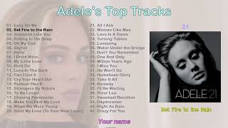 Adeles Top Tracks [upl. by Ahsea]