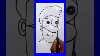 How to draw a cartoon face using letter R S  cartoon boy face shorts [upl. by Alano718]