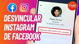 Como DESVINCULAR INSTAGRAM DE FACEBOOK  Desenlazar Cuenta Facebook de Instagram [upl. by Iahs]