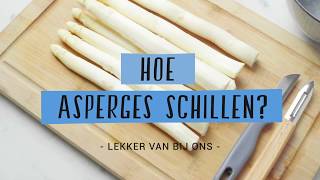 Hoe asperges schillen [upl. by Ylrebmyk]