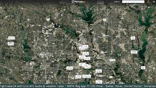 Air traffic amp weather radar KDFW Reg App 1735C Final  Dallas Texas United States [upl. by Sanyu]