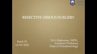 RESECTIVE OSSEOUS SURGERY [upl. by Orit]