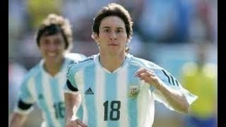 Messi Sus goles en la sub20 de Argentina [upl. by Llenrahs]