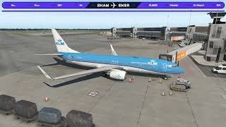 KLM 737800 Amsterdam to Bergen [upl. by Amend]