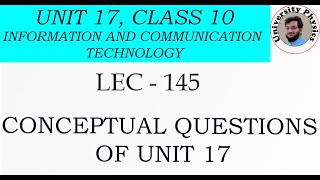 Conceptual questions of unit 17 class 10 physics [upl. by Burkhard]