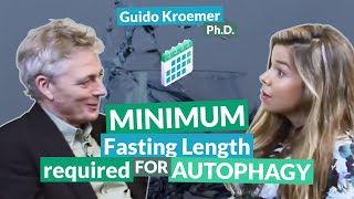 Minimum fasting length required for autophagy  Guido Kroemer [upl. by Obau]