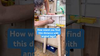 Clamping stool legs to find the right distance for a stretcher workshop diy woodworking [upl. by Therese]