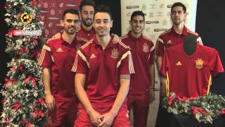 La Selección Española de Fútbol Sala te desea Feliz Navidad y Prospero Año Nuevo [upl. by Leynad393]