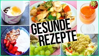 GESUNDE amp EINFACHE REZEPTE  Frühstück bis Abendbrot  Tassenkuchen Frühstücksburger [upl. by Adnahcal]