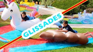 CHALLENGE TAPIS DE GLISSE  Glissades de fou sur Licorne Ananas Crotte Glaces etc [upl. by Siwel]