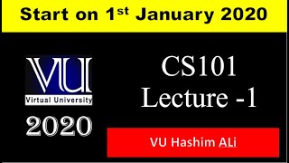 CS101 Lecture 1  VUHashimAli [upl. by Banebrudge]