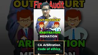 Can CA act as Arbitrator  Siddharth Agarwal Audit [upl. by Neerehs]