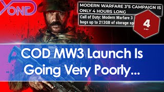 COD Modern Warfare 3 Launch Going Very Poorly Campaign Disappoints Install Size Baffles amp More [upl. by Lilaj772]