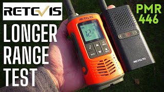 Retevis longer range testing PMR 446 MHz legal radios [upl. by Irrehc]